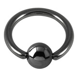 Black Steel Ball Closure Ring (BCR) - SKU 12457