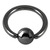 Black Steel Ball Closure Ring (BCR) - SKU 12458