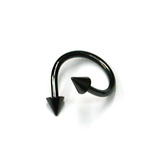 Black Steel Coned Spiral - SKU 12555