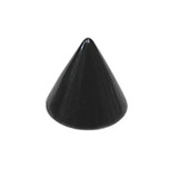 Black Steel Threaded Cones - SKU 12561