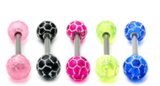 Acrylic Soccer Barbell 10 / 5