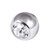 Titanium Threaded Jewelled Balls 1.2x2.5mm - SKU 12994