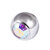 Titanium Threaded Jewelled Balls 1.2x2.5mm - SKU 12998
