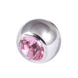 Titanium Threaded Jewelled Balls 1.2x2.5mm - SKU 13003