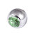 Titanium Threaded Jewelled Balls 1.2x2.5mm - SKU 13005