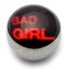 Steel Logo Balls - Words Bad Girl