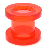Acrylic Screw Flesh Tunnel 2-8mm 5 / uv red