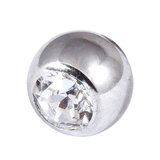 Titanium Threaded Jewelled Balls 1.6x5mm - SKU 1325
