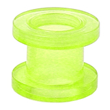 Acrylic Screw Flesh Tunnel 2-8mm 5 / uv green