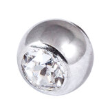 Titanium Threaded Jewelled Balls 1.6x6mm - SKU 1332