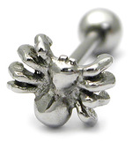 Steel Barbell with Cast Steel Attachment 1.6mm 1.6mm, 12mm, Spider