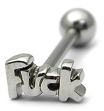 Steel Barbell with Cast Steel Attachment 1.6mm 1.6mm, 12mm, FUCK