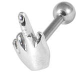Steel Barbell with Cast Steel Attachment 1.6mm 16 / Finger