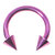 Titanium Coned Circular Barbells (CBB) (Horseshoes) 1.2mm x 12mm, Purple - alternative image
