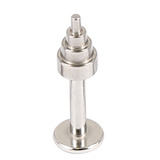 Steel Labrets with Steel Attachments 1.6mm 1.6 / 6 / Steel Labret with Steel Step cone
