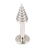 Steel Labrets with Steel Attachments 1.6mm 1.6 / 8 / Steel Labret with Steel 7 Step cone
