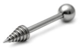 Steel Barbell with Steel Attachments 1.6mm Default / 12 / 1.6G barbell with 7 Step cone