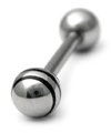 Steel Barbell with Steel Saturn Balls 1.6mm 14 / black / 6