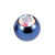 Titanium Threaded Jewelled Balls 1.6x5mm - SKU 1361