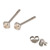 Silver Crystal Studs ST11 - ST12 - ST13 - Claw Set - SKU 13713