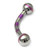 Steel Striped Micro Curved Barbell 1.2mm - SKU 13802