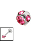 Steel Multi-Gem Jewelled Ball 1.2mm - SKU 13834