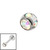 Steel Multi-Gem Jewelled Ball 1.2mm - SKU 13836