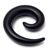 Acrylic Neon Spiral Stretchers 3mm, Black