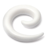 Acrylic Neon Spiral Stretchers 3mm, White