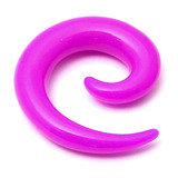 Acrylic Neon Spiral Stretchers 3mm, Purple