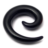 Acrylic Neon Spiral Stretchers 4mm, Black