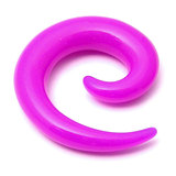 Acrylic Neon Spiral Stretchers 5mm, Purple