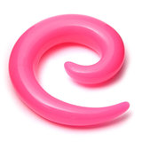 Acrylic Neon Spiral Stretchers 8mm, Pink