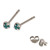 Silver Crystal Studs ST11 - ST12 - ST13 - Claw Set - SKU 14077