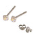 Silver Crystal Studs ST11 - ST12 - ST13 - Claw Set - SKU 14082