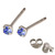 Silver Crystal Studs ST11 - ST12 - ST13 - Claw Set - SKU 14083