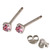 Silver Crystal Studs ST11 - ST12 - ST13 - Claw Set - SKU 14084