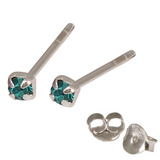 Silver Crystal Studs ST11 - ST12 - ST13 - Claw Set - SKU 14085