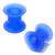 Silicone Tunnels (Pairs) 4mm, Blue - alternative image