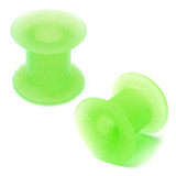 Silicone Tunnels (Pairs) 8mm, Green