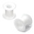 Silicone Tunnels (Pairs) 10mm, White - alternative image