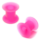 Silicone Tunnels (Pairs) 10mm, Pink
