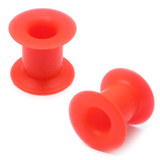 Silicone Tunnels (Pairs) 10mm, Red