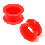 Silicone Tunnels (Pairs) 12mm, Red