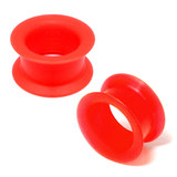 Silicone Tunnels (Pairs) 16mm, Red