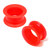 Silicone Tunnels (Pairs) 18mm, Red - alternative image