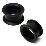 Silicone Tunnels (Pairs) 22mm, Black