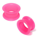 Silicone Tunnels (Pairs) 24mm, Pink