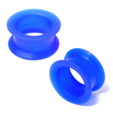 Silicone Tunnels (Pairs) 24mm, Blue