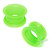 Silicone Tunnels (Pairs) 26mm, Green - alternative image
